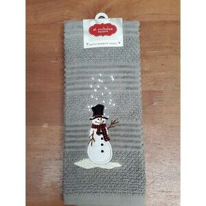 St. Nicholas Square Bath Fingertip Towel Snowman